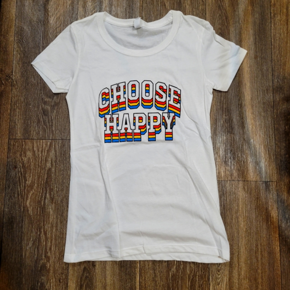 Choose happy tee